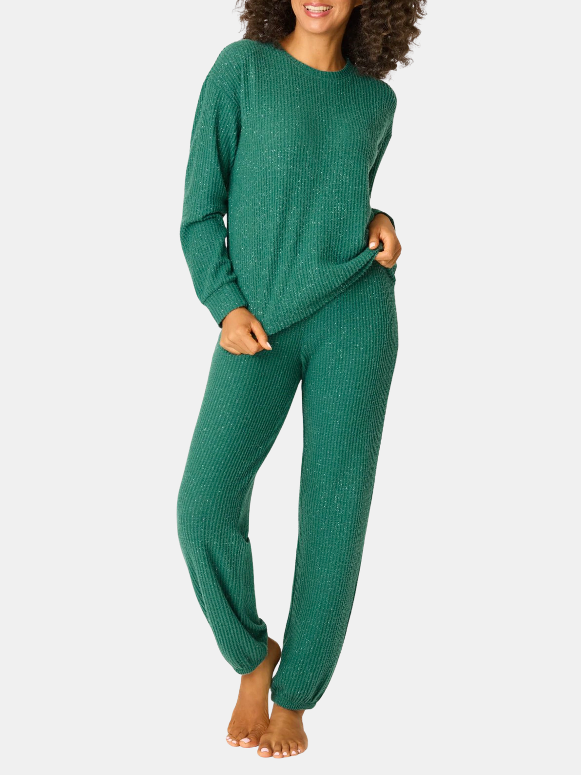 Fireside Sparkle PJ Set - Periwinkle 