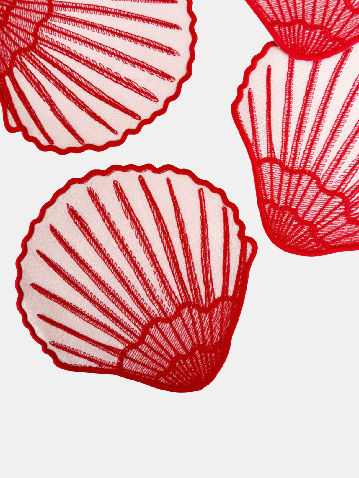 Sea Shell Cocktail Napkins Set - Periwinkle 