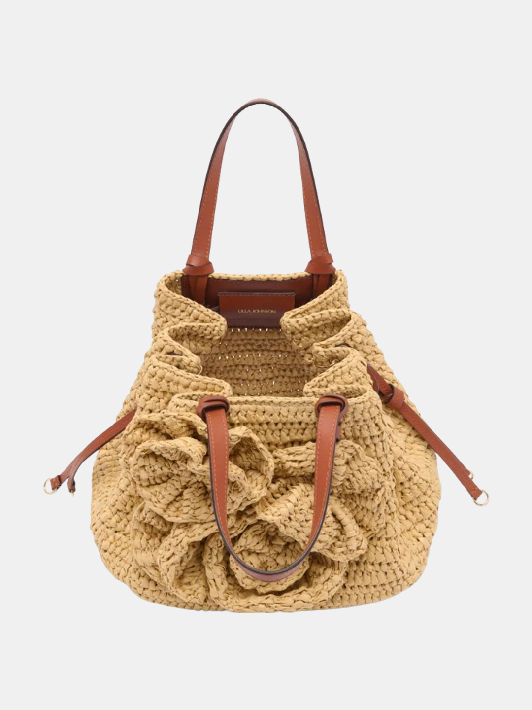 Gio Floral Raffia Crossbody