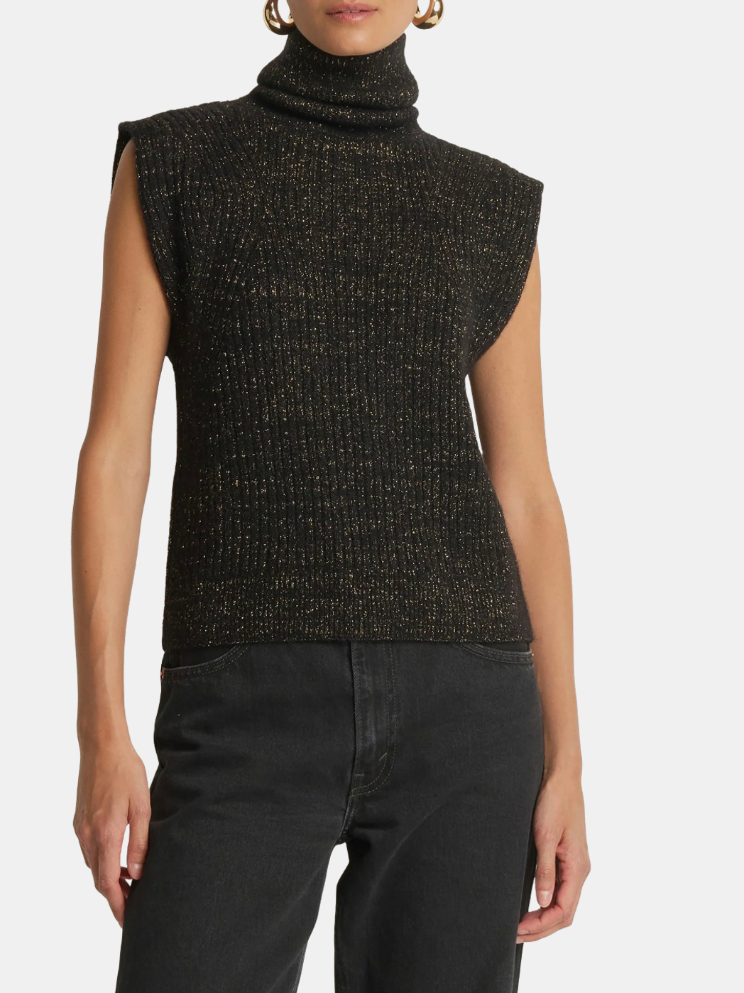 Isha Turtleneck Tank - Periwinkle 