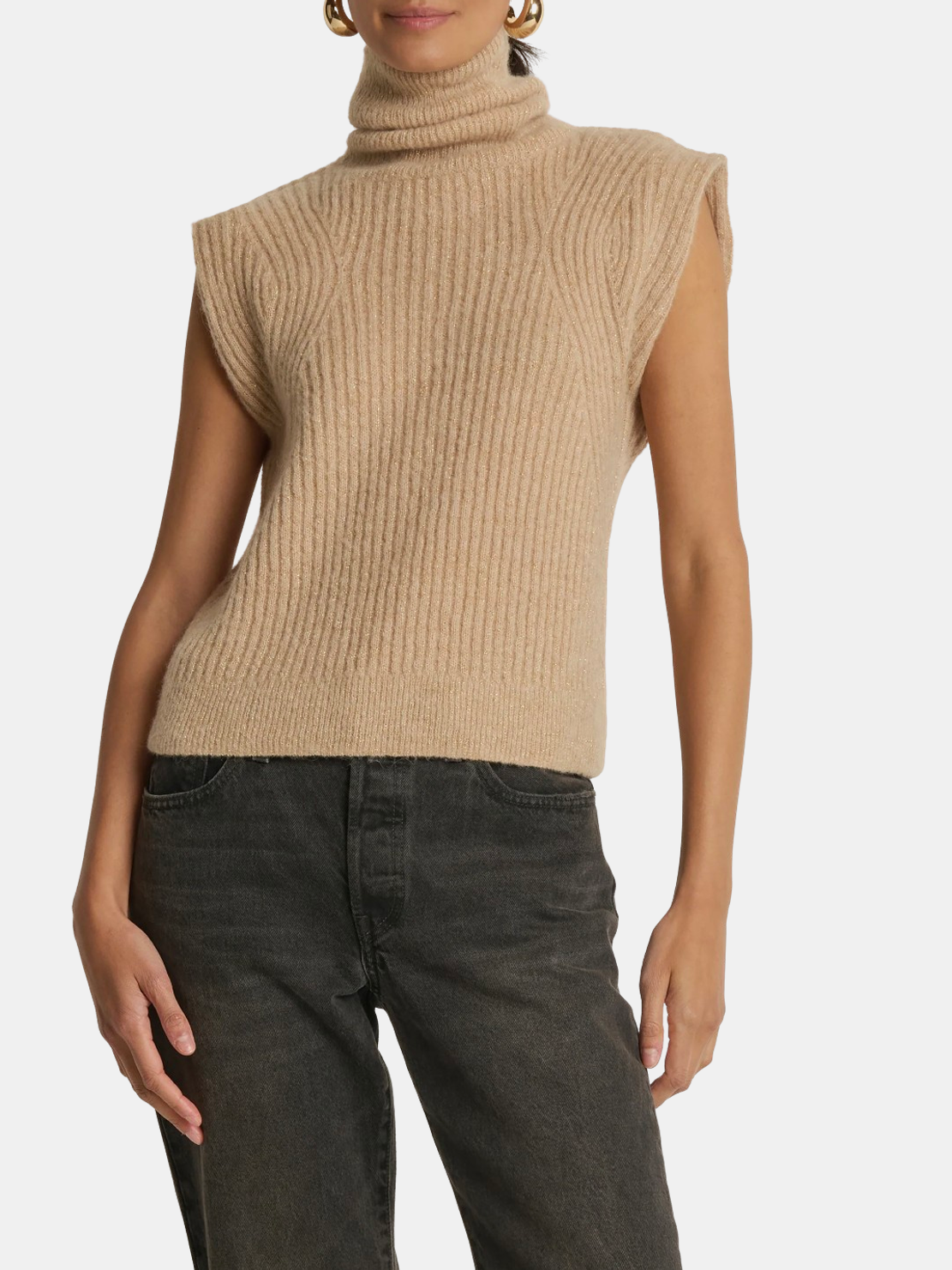 Isha Turtleneck Tank - Periwinkle 