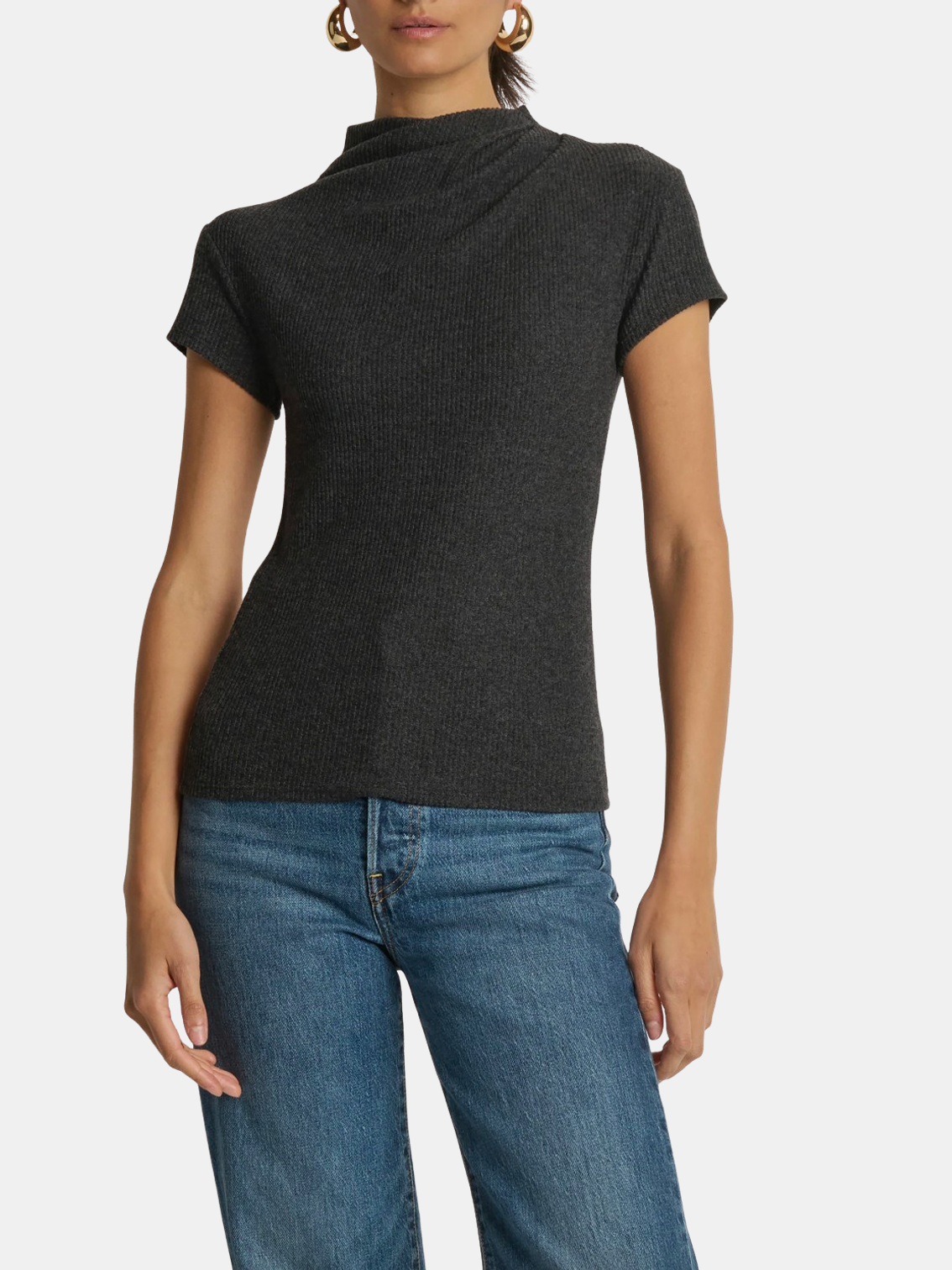 Katie Draped Top - Periwinkle 