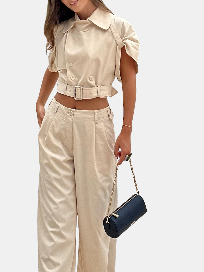 Axel Short-Sleeve Top - Periwinkle 