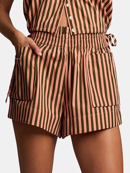 Mira Poplin Short - Periwinkle 
