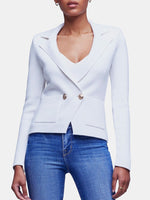Sofia Knit Blazer - Periwinkle 