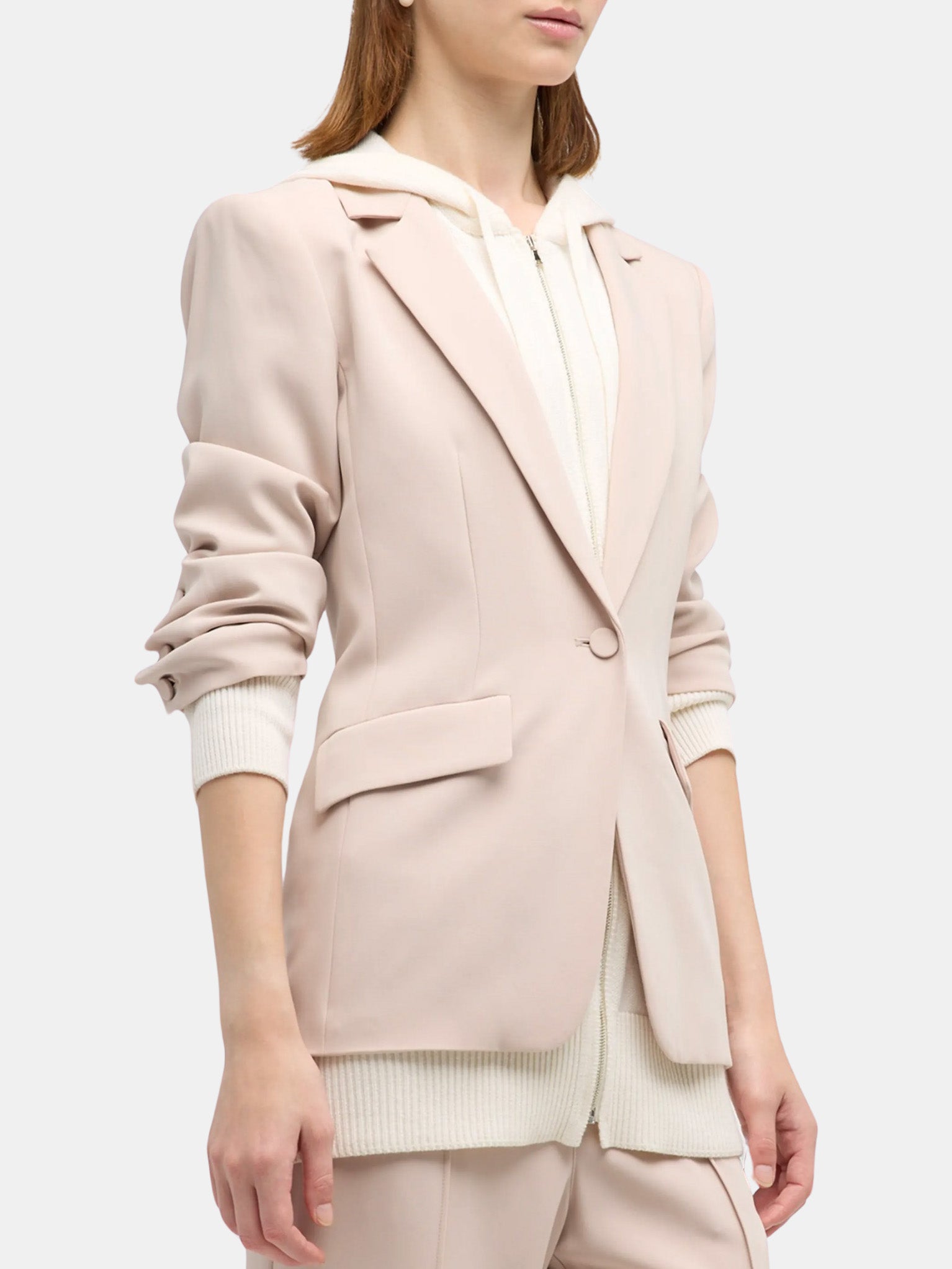 Sweater Knit Khloe Blazer - Periwinkle 