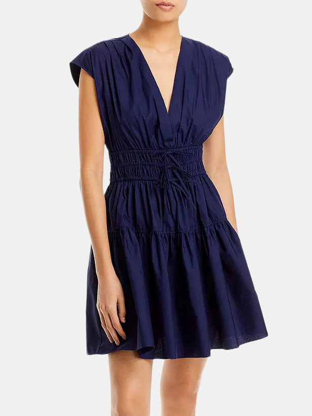 Tora V-neck Dress - Periwinkle 