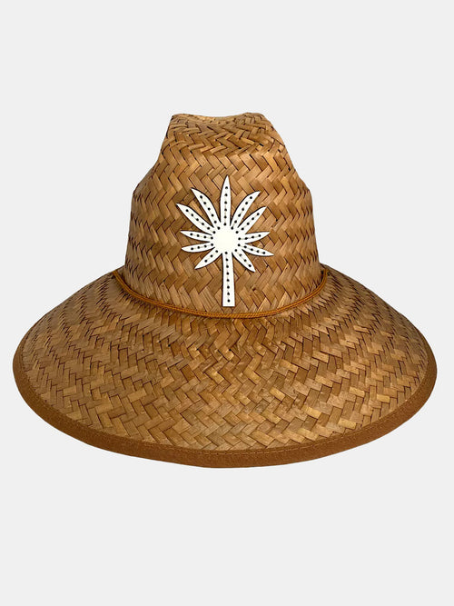 Palm Tree Straw Hat - Periwinkle 