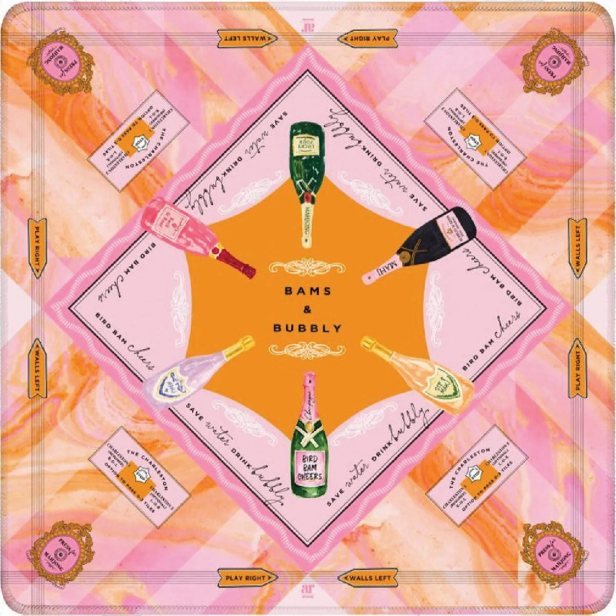 Travel Bams &amp; Bubbly Mahjong Mat