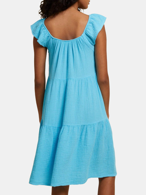 Noa Ruffled Midi - Periwinkle 