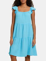 Noa Ruffled Midi - Periwinkle 
