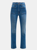 The Patch Pocket Insider Ankle - Periwinkle 