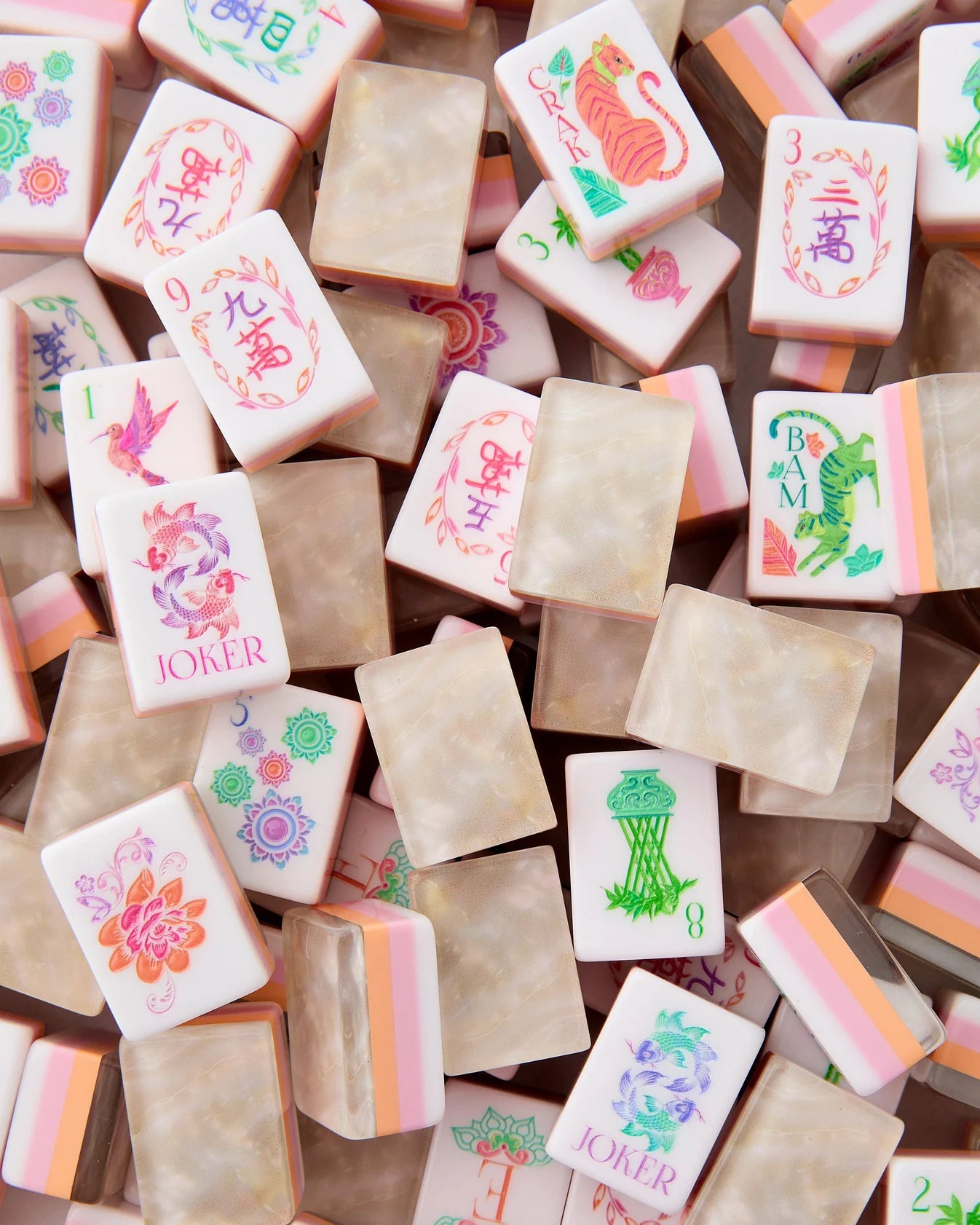 Pearlescent Mahjong Tiles