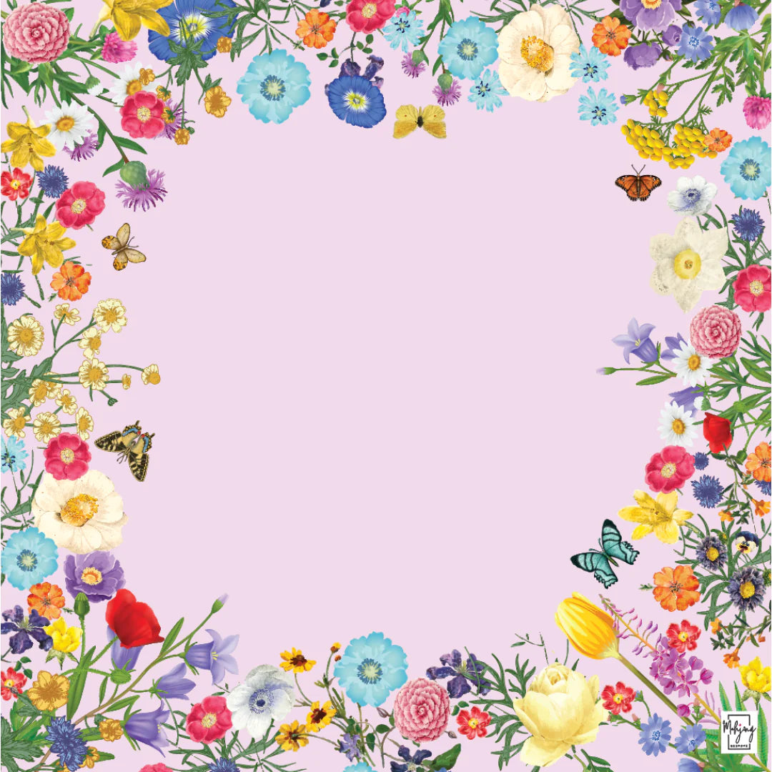 Preppy Pink Garden Mat - Periwinkle 