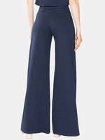 Ponte Knit Wide Leg Pant