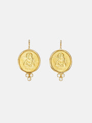 18k Angel Earrings