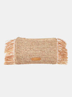 Tropical Fringe Clutch - Periwinkle 