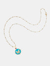 Turquoise Butterfly Pendant - Periwinkle 