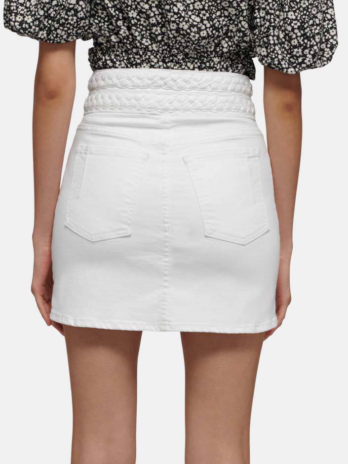 Stella Braided Waist Mini Skirt - Periwinkle 