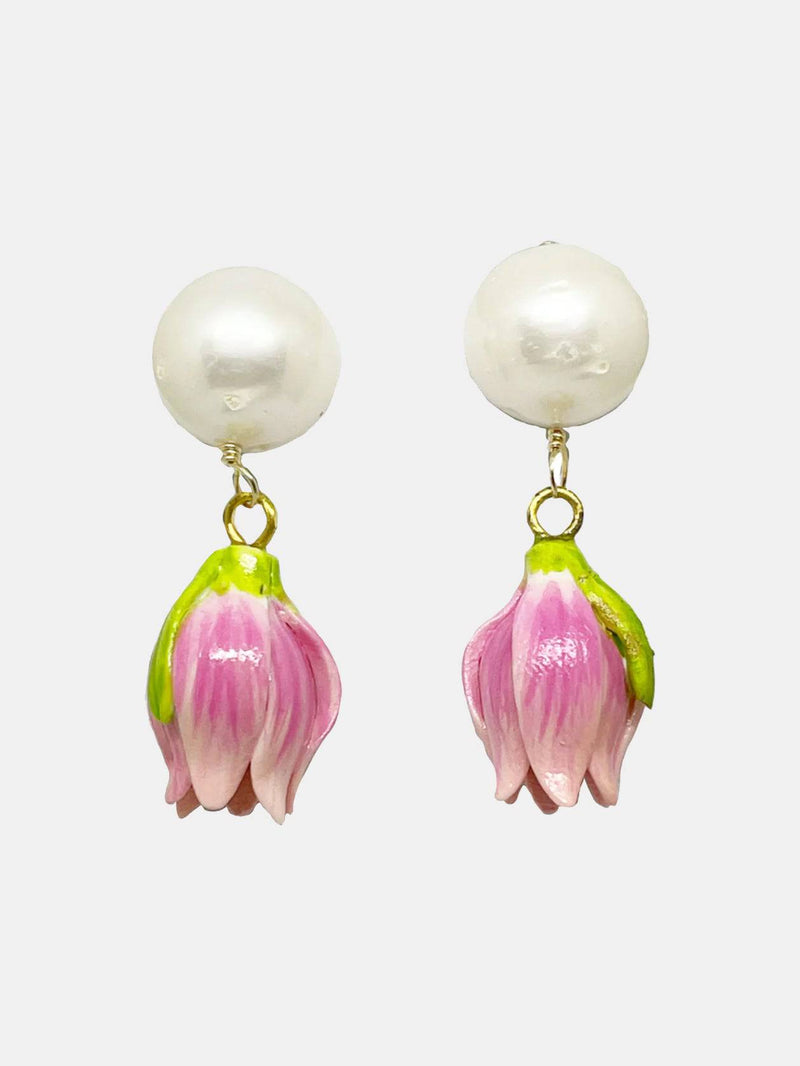 Pearl Drops Earrings - Periwinkle 