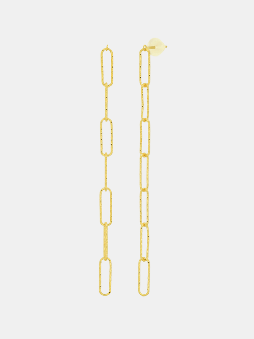 Link Chain Drop Earrings - Periwinkle 